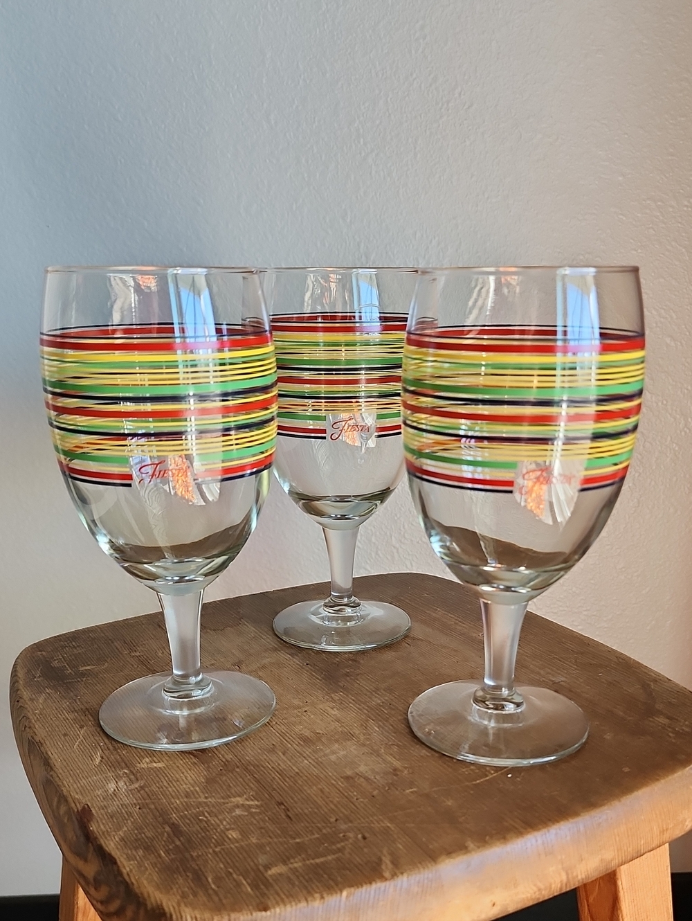 Fiesta Wine Glasses (Set Of 3)